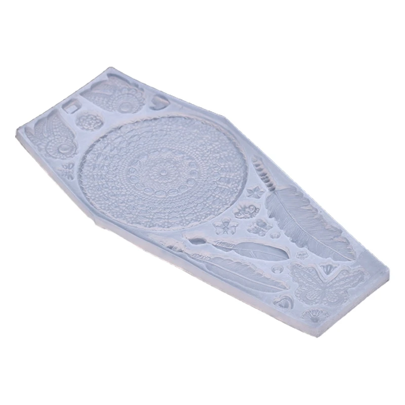 

Crystal Epoxy Resin Mold Dream Catcher Casting Silicone Mould DIY Crafts Tool B36D