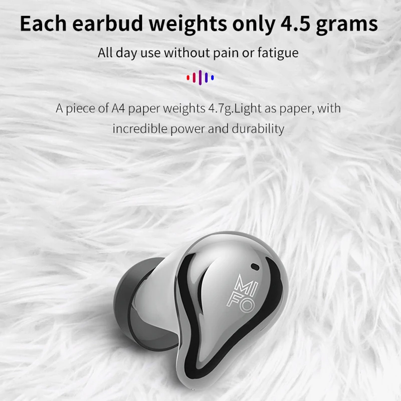Mifo O4 спортивные Hi Fi наушники стерео ультра водонепроницаемые невидимые