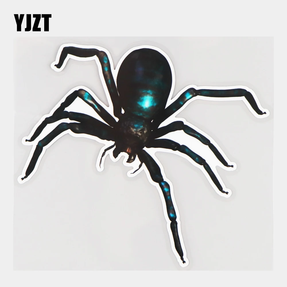 

YJZT 15.6×14CM Two-Color Spider Decoration Scratches Car Sticker Creative Cartoon Auto Accessories 2A1-0720
