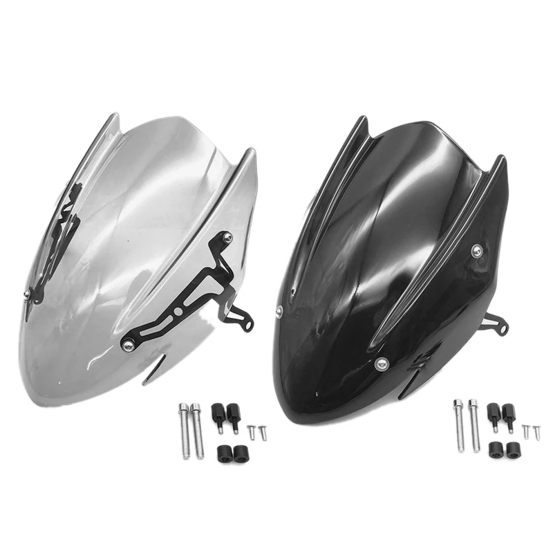 

For Suzuki GSX-S750 GSXS750 GSXS 750 2017-2019 2020 2021 Windscreen Windshield Deflector with Bracket PC