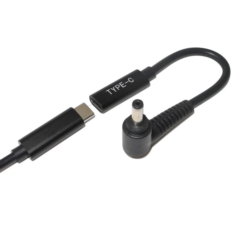 Адаптер питания постоянного тока 4 0x1 35 мм штекер к USB Тип C гнездовой разъем с