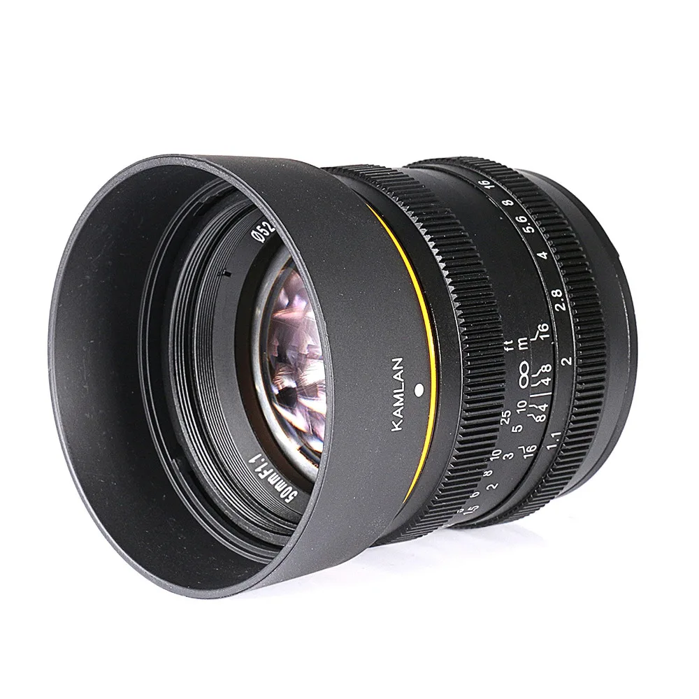 Новый стиль Kamlan 50mm F1.1 APS C супер Большая диафрагма ручной фокус объектив для Fujifilm FX