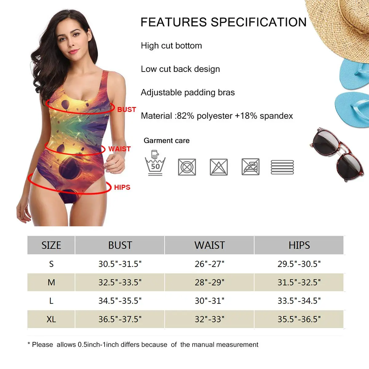 

Women one piece Swimsuit Hot Air Balloon Beachwear Swimwear Monokini Bathing Suit Bikini Monokini