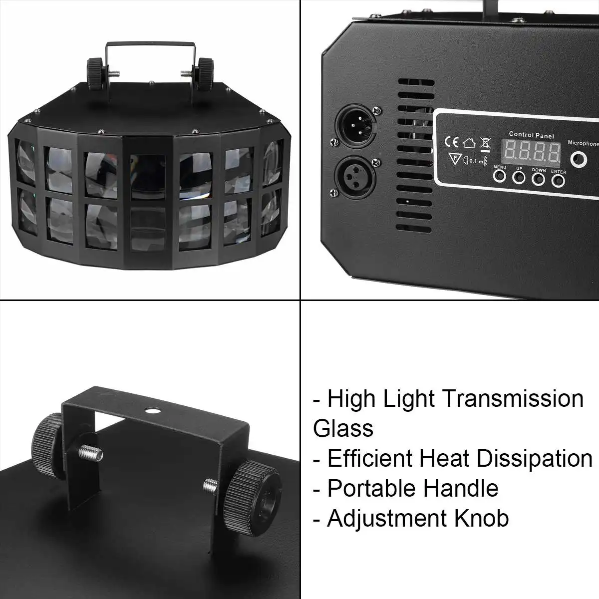 

12-EYE DMX RGBW LED Laser LightStrobe Disco DJ Beam Spot Stage Lighting Effect Party Dance Club Butterfly Lamp~Remote Control