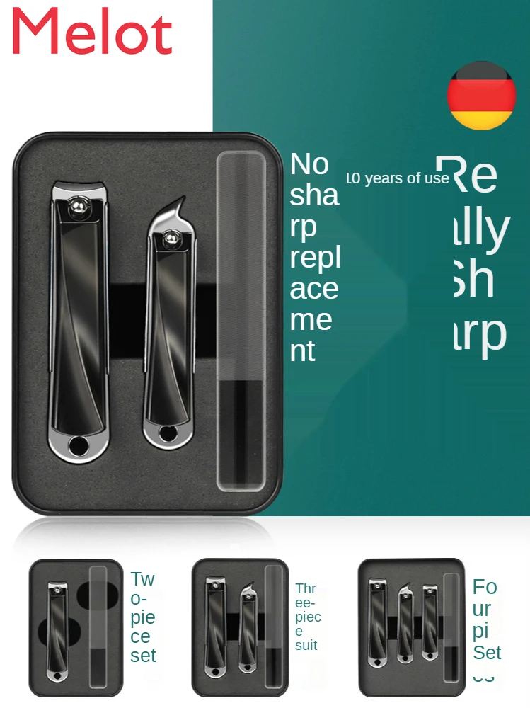 

Набор ножниц для ногтей против брызг кусачки для ногтей набор из трех предметов Оригинальные Высококачественные бытовые одиночные высокок...