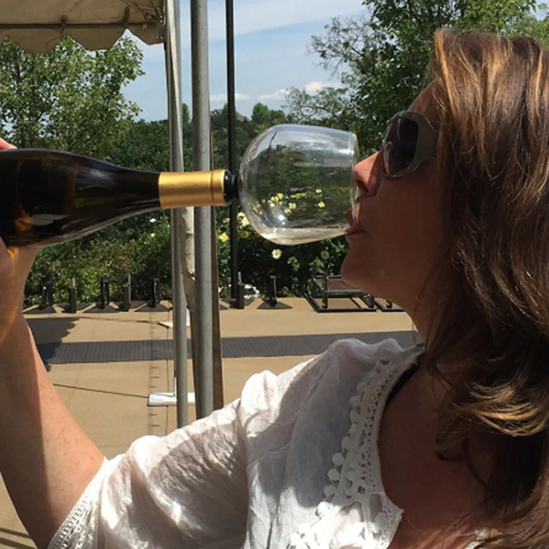 Креативная стеклянная барная посуда для бутылок вина 500 мл прозрачная прямая