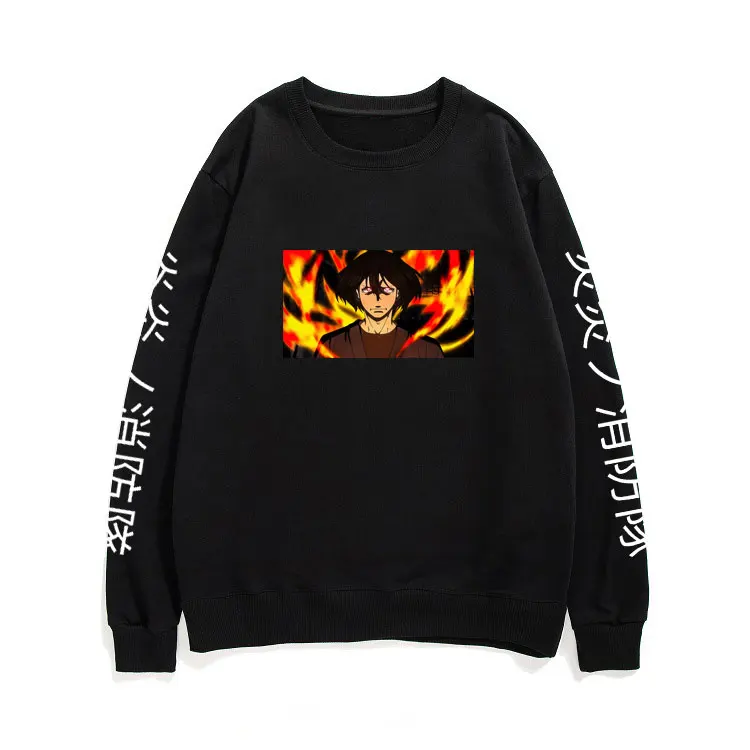 

Shinmon Benimaru Pullovers Man Woman Unisex Loose Streetwear Manga Fire Brigade of Flames Pullover Anime Fire Force Sweatshirt