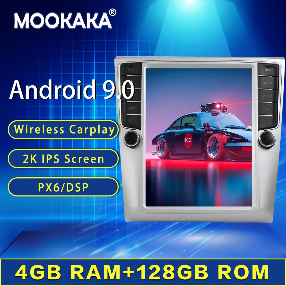 4+128GB Verticl Tesla Screen For VW Passat Magotan CC 2007 2008-2015 Android 9.0 Car Multimedia Player GPS Audio Radio Head Unit