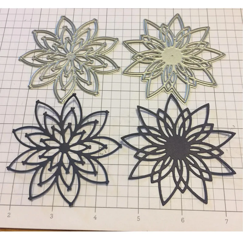 Новые Diy высечки тиснение из углеродной стали вытравление цветок ручной работы металлические рукоделия