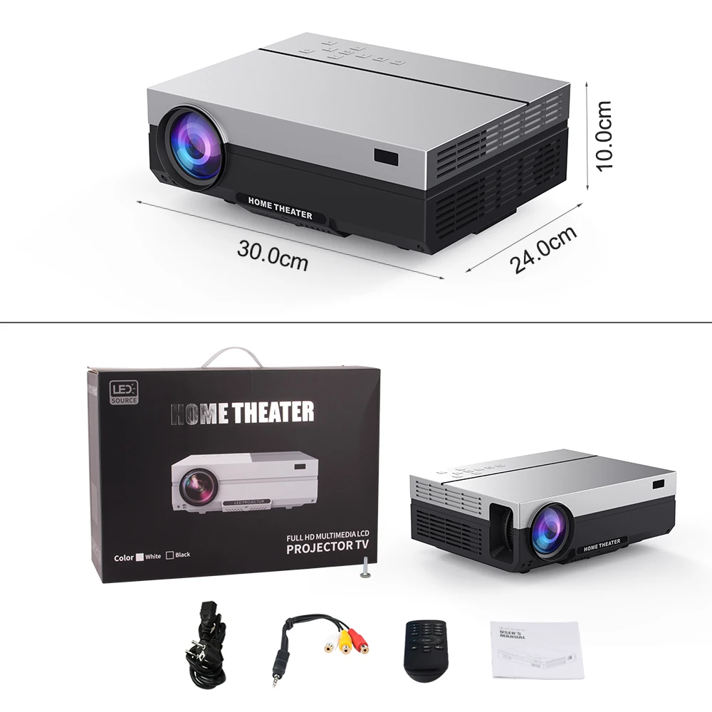 Everycom T26K Full HD проектор 1920x1080P проектор Портативный 5500 люмен HDMI проектор видео проектор LED Главная Театр фильм