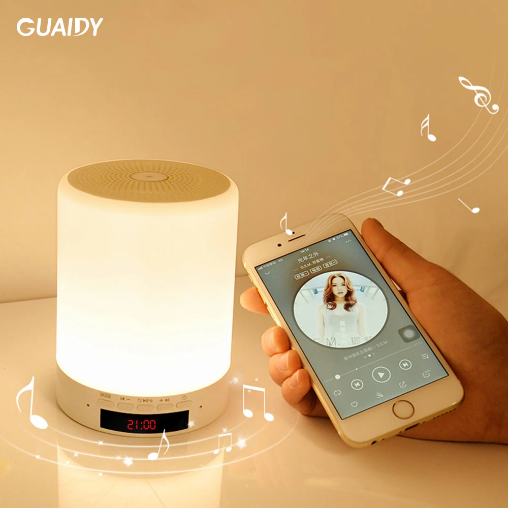Настольная лампа Bluetooth-динамик светодиодный ная подсветка поддержка TF-карты