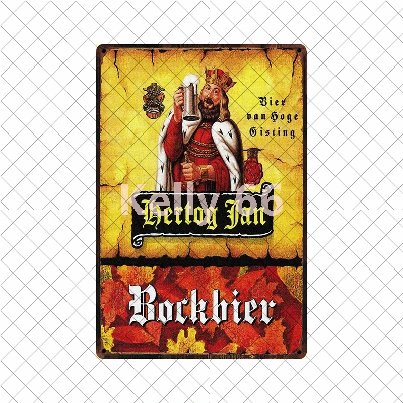 [Kelly66] Бельгийская Корона пива Экстра светильник Paulaner Leffe Hertog Jan жестяная арт