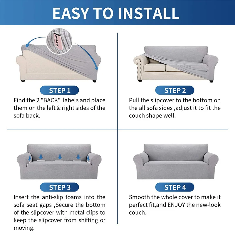 

Thick Jacquard Sofa Cover Living Room Elastic Stretch Couch Cover Sectional Slipcover for Sofa Corner L Shape