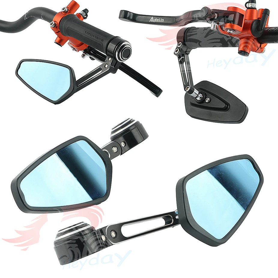 

7/8" Handlebar End Mirrors CNC Motorcycle Rearview Side Mirror for suzuki SV650X GSXS750 GSX-S1000 2018 2019 SV1000 V-STROM