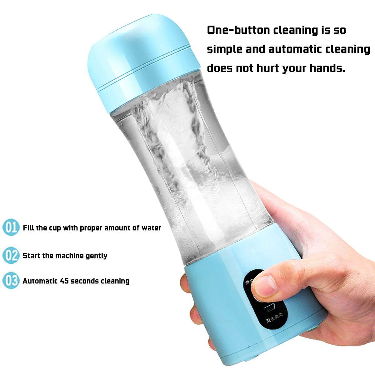 

Portable USB Rechargeable Electric Fruit Juicer Smoothie Juicer Maker Bottle Cup 380ML Six Leaf Cutter Handheld Juicer machine
