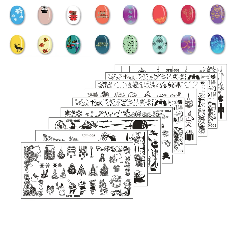 1 шт. трафарет из нержавеющей стали для стемпинга ногтей|Шаблоны дизайна ногтей| |