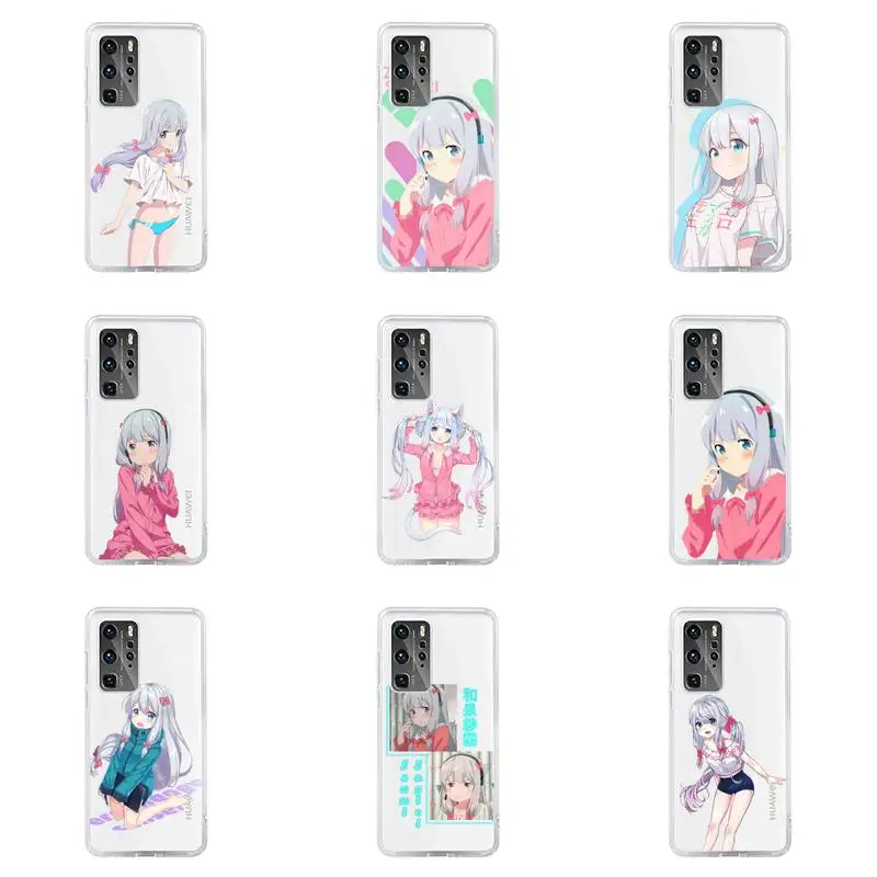 

Izumi Sagiri Phone Case For Huawei P40 P30 P20 Mate Honor 10i 30 20 i 10 40 8x 9x Pro Lite Transparent Cover