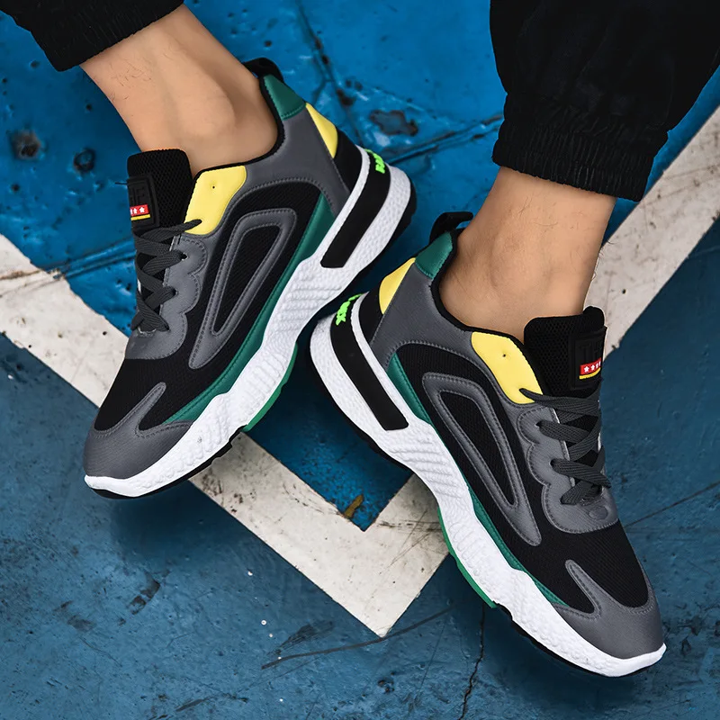 

2021 spring new casual running shoes comfortable breathable fly woven men shoes sneakers zapatillas de deporte tenis masculino