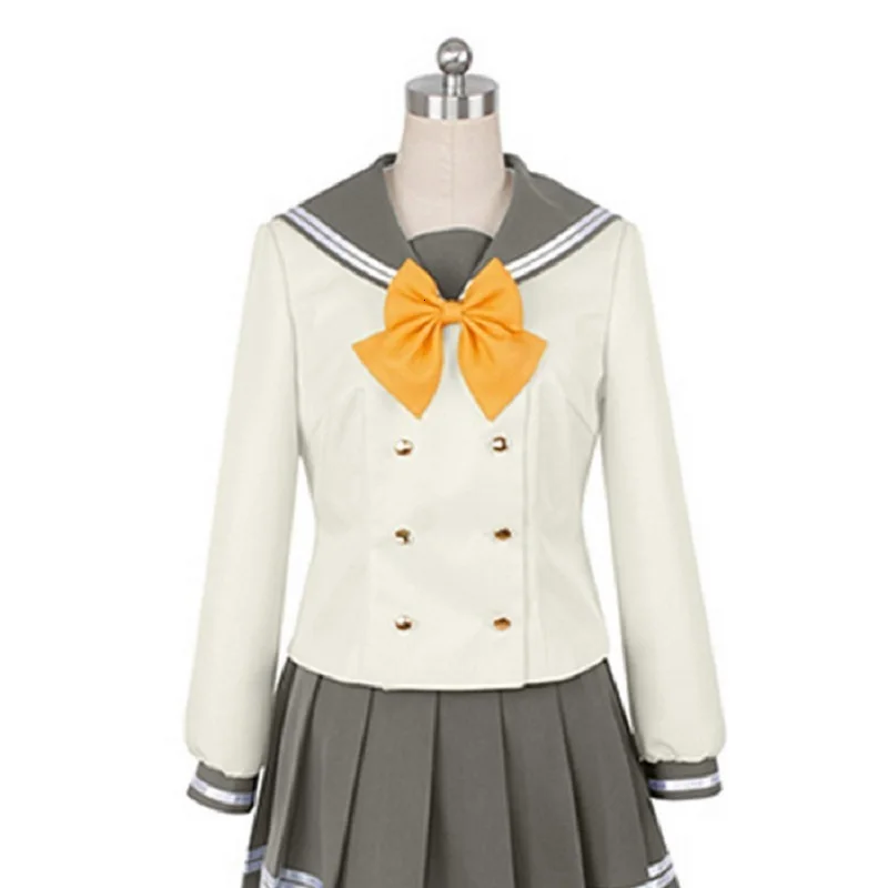 Женская японская аниме Униформа костюм Lovelive Sunshine Aqours Tsushima Yoshiko костюмы для