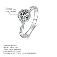 Celestial Radiance Moissanite Halo Ring 5