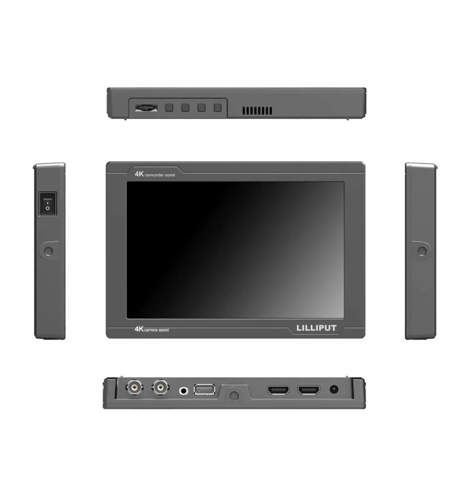 Видеомонитор Lilliput F7S с ЖК-дисплеем 7 дюймов 4K совместим HDMI вход 3G-SDI Дисплей 1920*1200