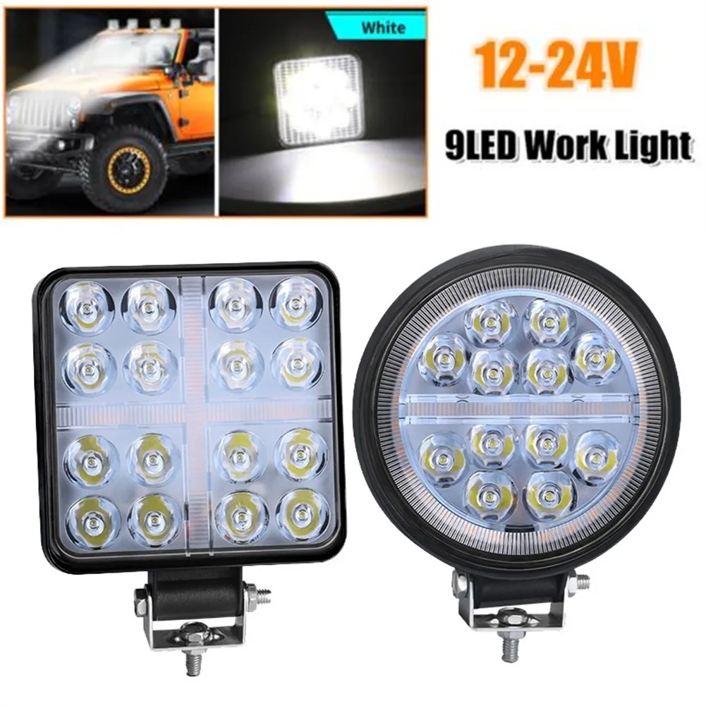 

4inch 36W Round Or Square Spot Led Work Light Fog Lights Car Lamp Bar For SUV Off Road Truck Fog Lights Car Repairing Camping