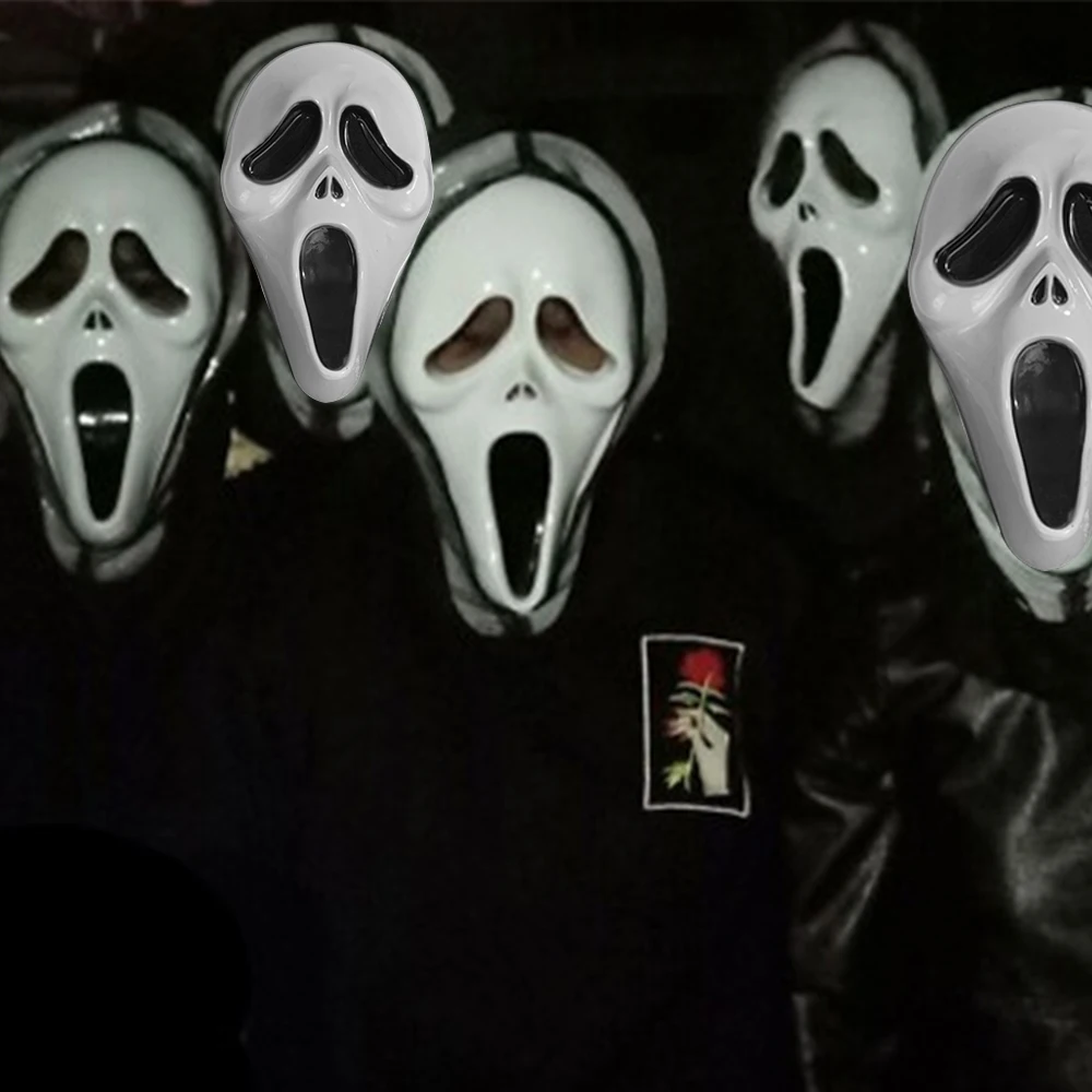Маска страшная на Хэллоуин призрак демон ведьма вампир украшение для вечерние