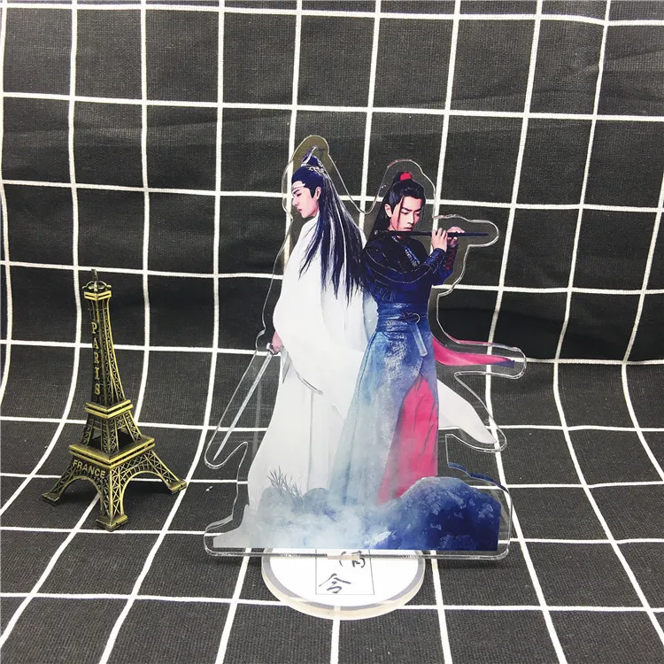 1-5 Grandmaster of Demonic Cultivation брелок Lan Wangji Wu Wuxian модная новинка Персонализированная акриловая цепочка для ключей ювелирные изделия - Цвет: 1-5