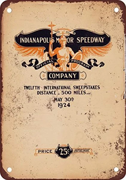 

Indianapolis Motor Speedway Tin Sign art wall decoration,vintage aluminum retro metal sign,iron painting