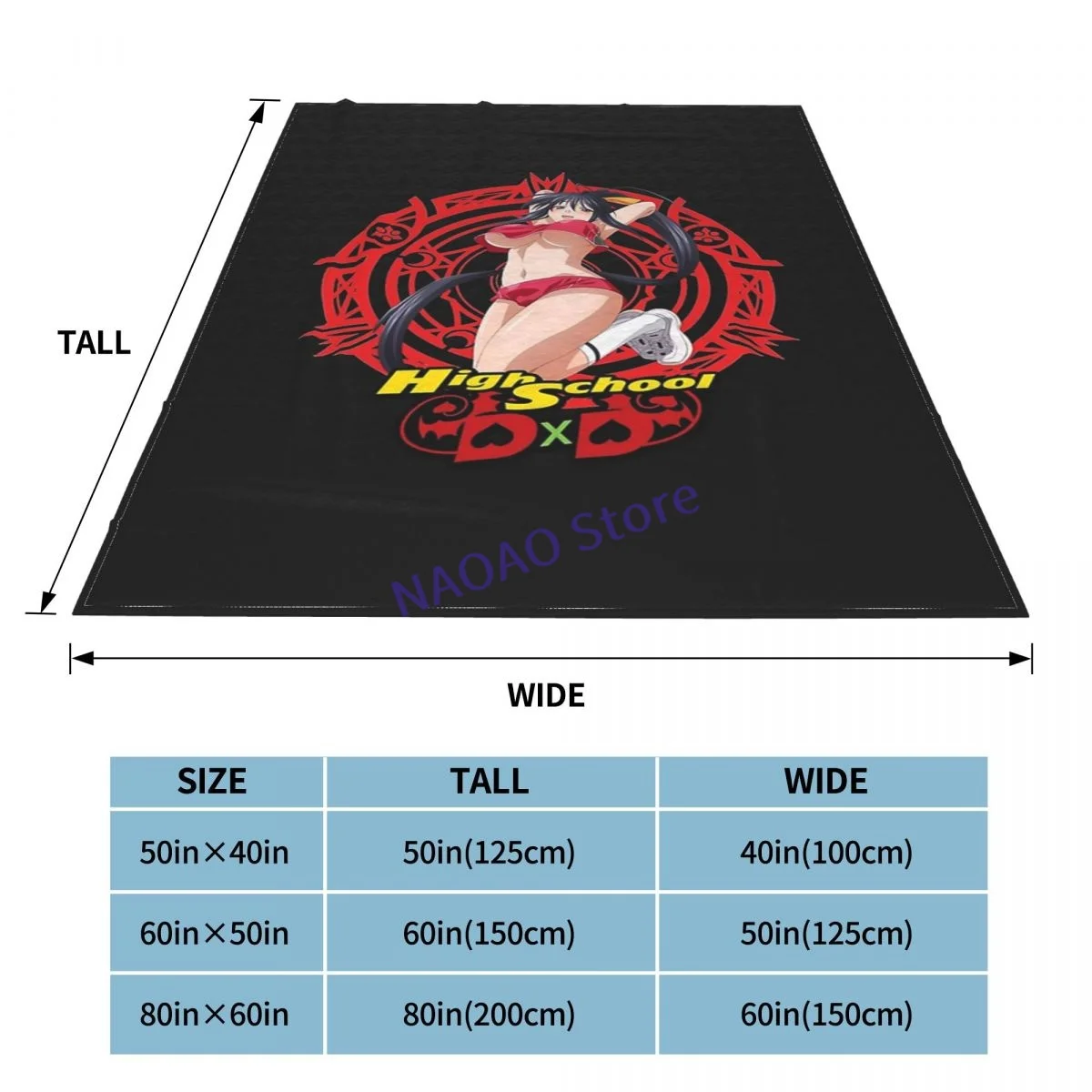 Akeno Himejima Throw Blanket Sheets on the bed Blankets sofa Decorative lattice bedspreads Happy nap for children | Дом и сад