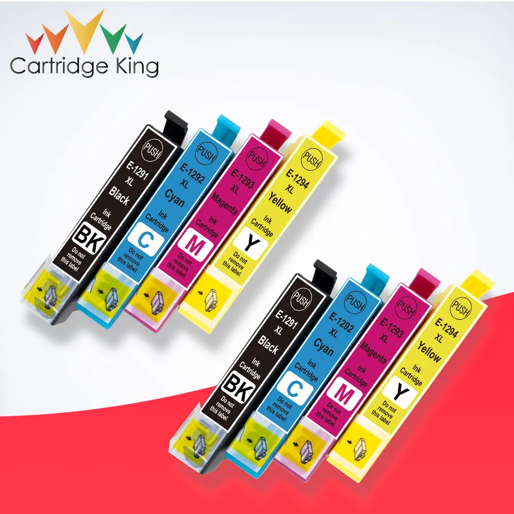 

T1295 Ink Cartridges Replacement for Epson T1291 T1292 T1293 T1294 for Epson Workforce WF-3520 WF-3540 WF-7515 WF-7525 Printer