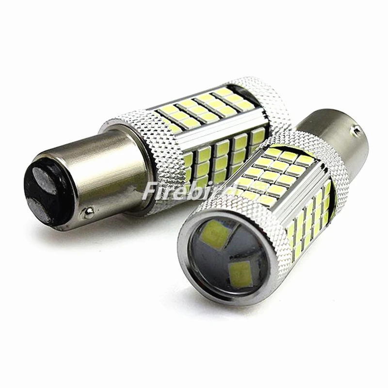 2 x 1157/BAY15D 66SMD 21W power white red driving brake tail signal lights bulb for DC12V car motorcycle | Автомобили и мотоциклы