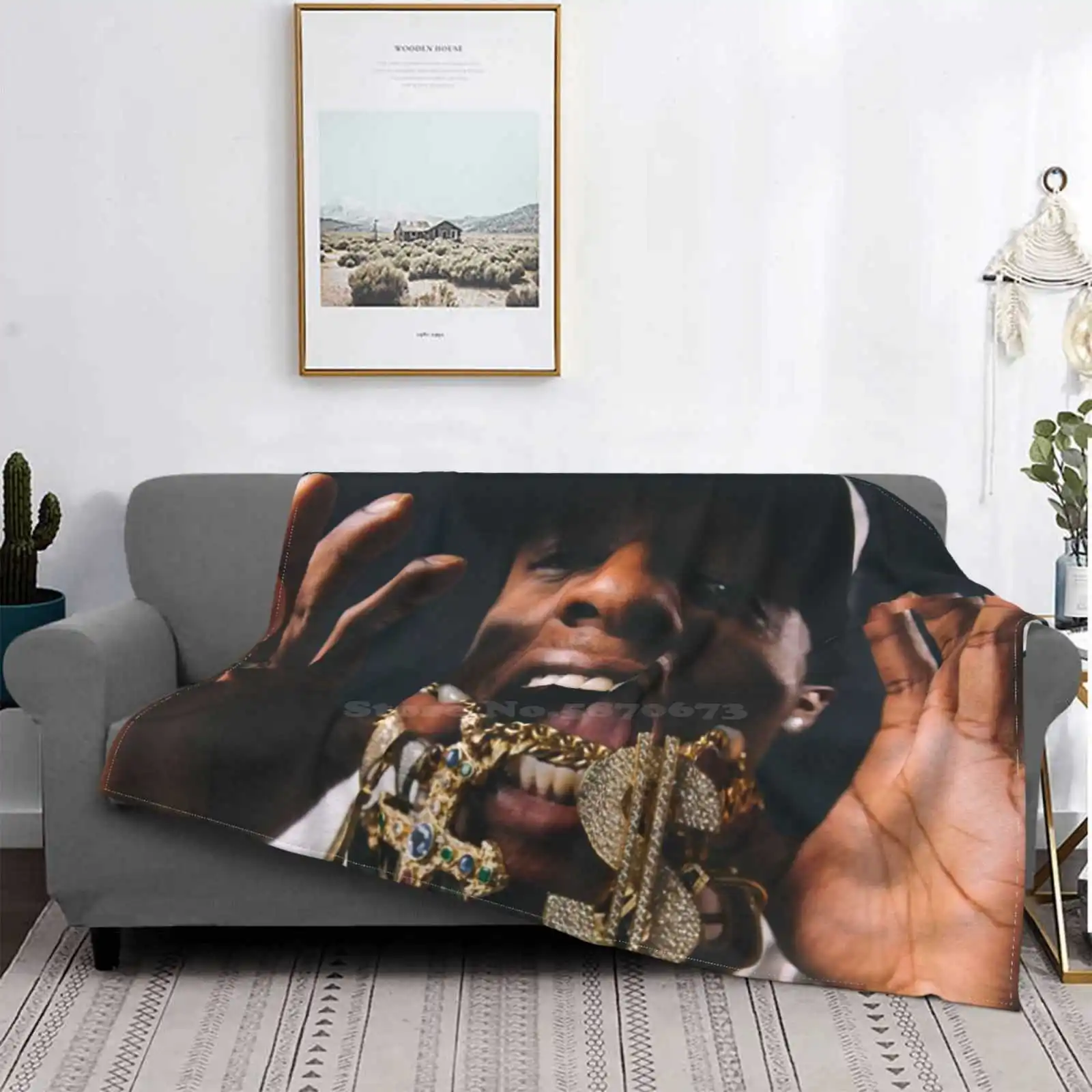 

Manta de aire acondicionado muy barata para hombre, manta suave de moda, Rapper de Rap, Song, hermoso Pop