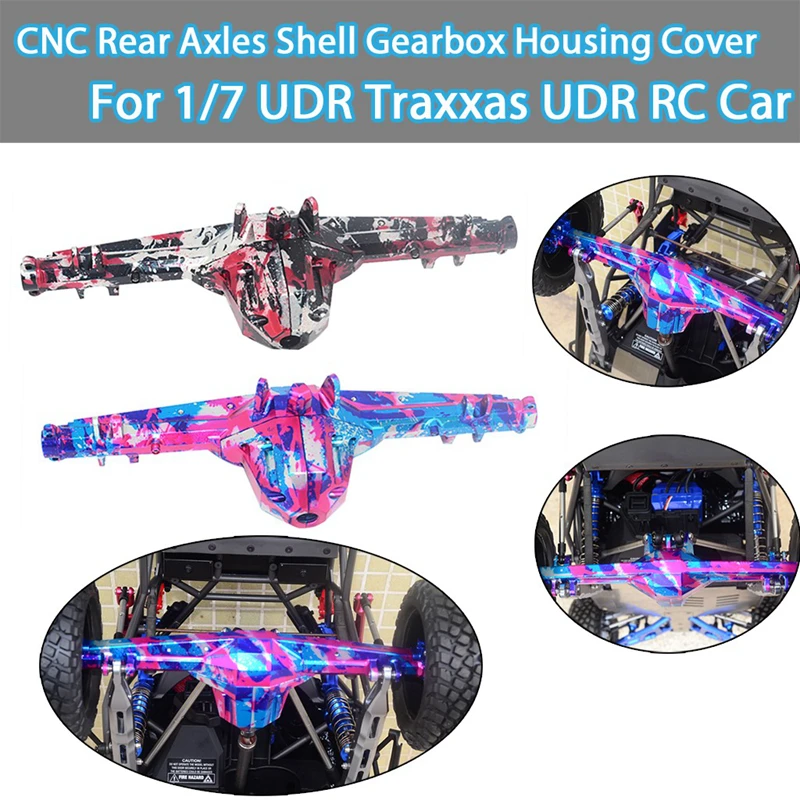 GPM CNC сплав задняя ось корпус коробки передач Крышка для 1/7 UDR Traxxas