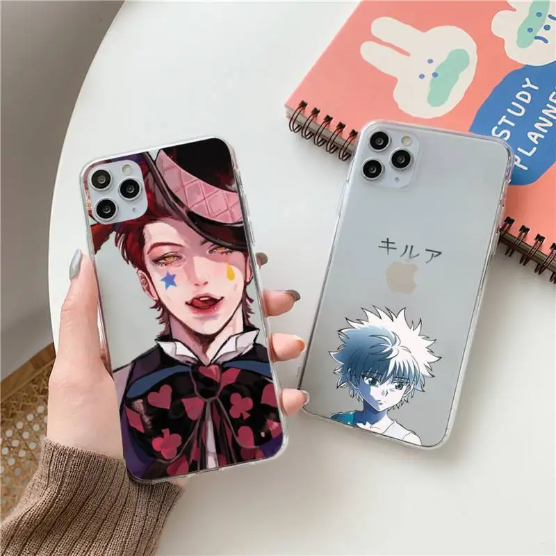 

hunter x hunter hisoka Phone Case Clear Transparent for iPhone 11 12 13 mini pro XS MAX 8 7 6 6S Plus X 5S SE XR 2020