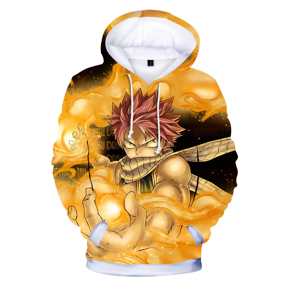 

Individuality Anime Hoodie with Pocket Hooded Sweatshirts Men Women Trendy Streetwear Sudadera Fairy Tail Oversized Hoodies