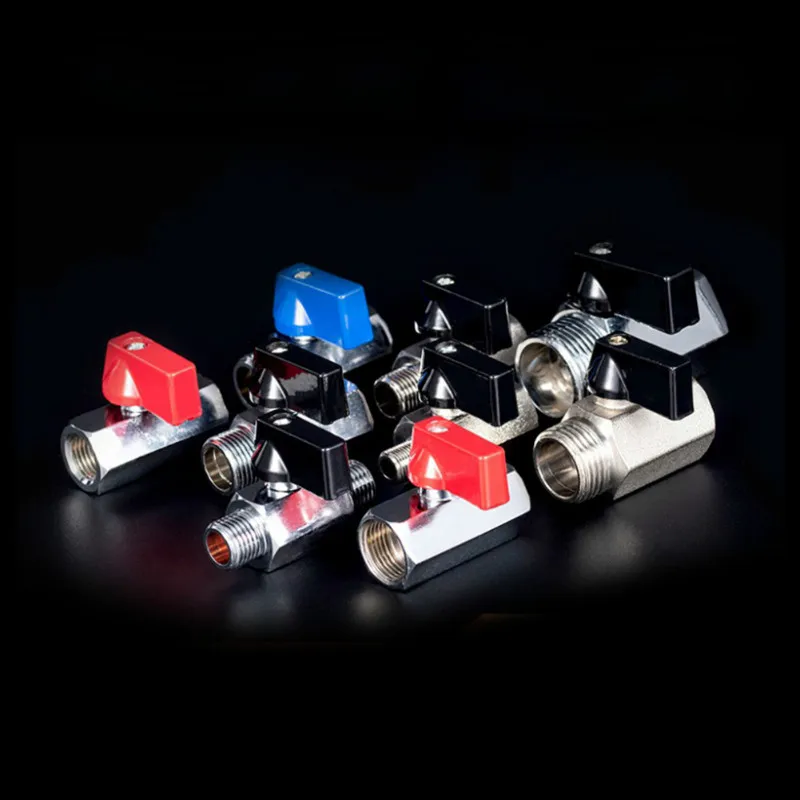 

Practical Multi Purpose Mini Brass Ball Valve 1/2 1/4" 1/8" Male To Female Air Compressor Control Valves for Oil Water