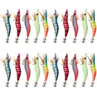 20 шт., деревянные приманки для креветок, размеры 2,5 #3,0 #3,5 #