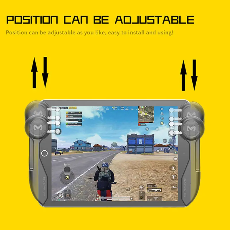 

New PUBG Game Controller For Ipad Tablet Six Finger Joystick Handle Aim Button L1R1 Shooter Gamepad Trigger Console Accessories