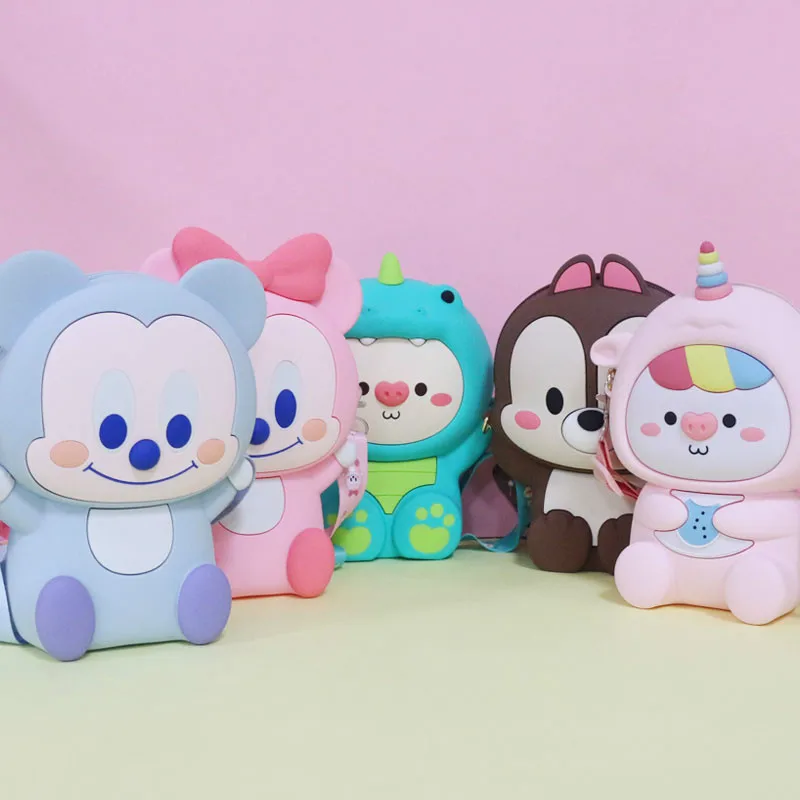 Женская Мягкая силиконовая сумка на плечо Большая вместительная Ретро