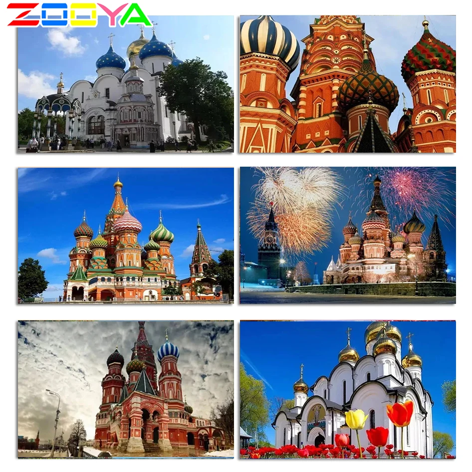 Алмазная вышивка сделай сам 5D пейзаж русская декоративная живопись алмазная