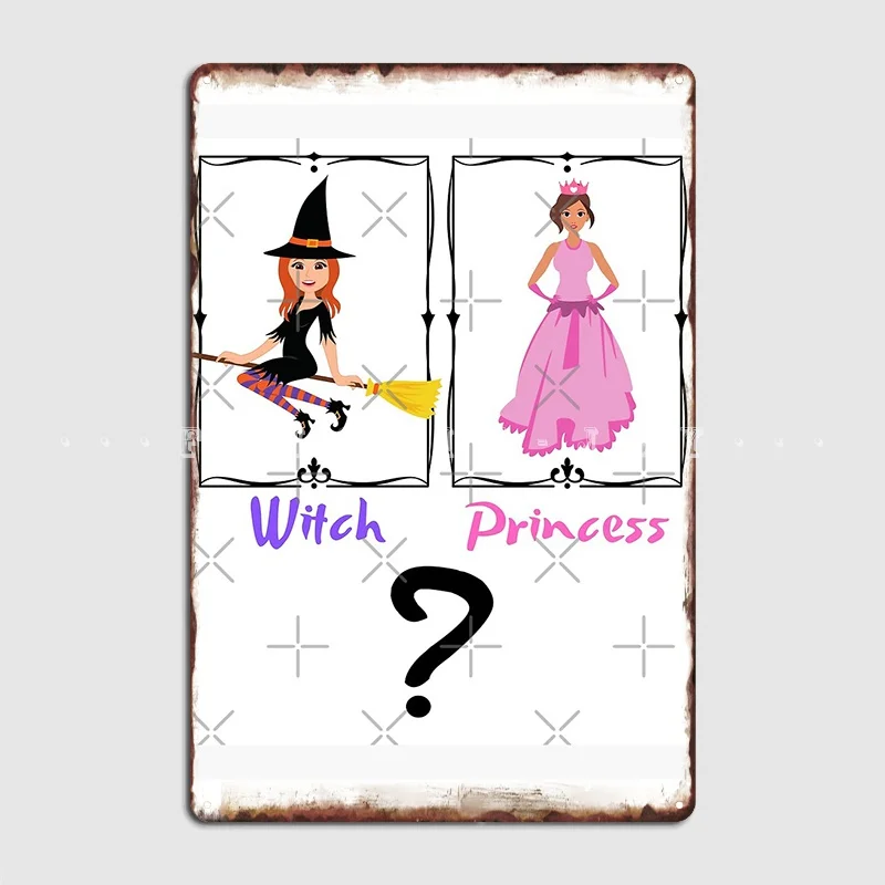 

Witch Or постер с принцессой металлические таблички, забавные постеры для клуба, бара, кинотеатра