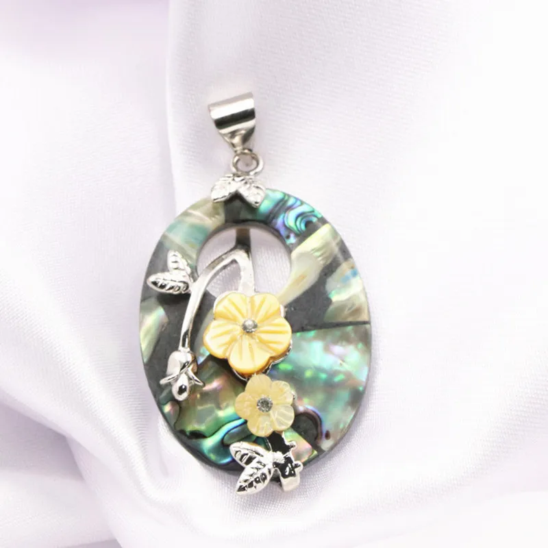 Подвеска из натуральной ракушки матери жемчуга Новой Зеландии подвеска в виде