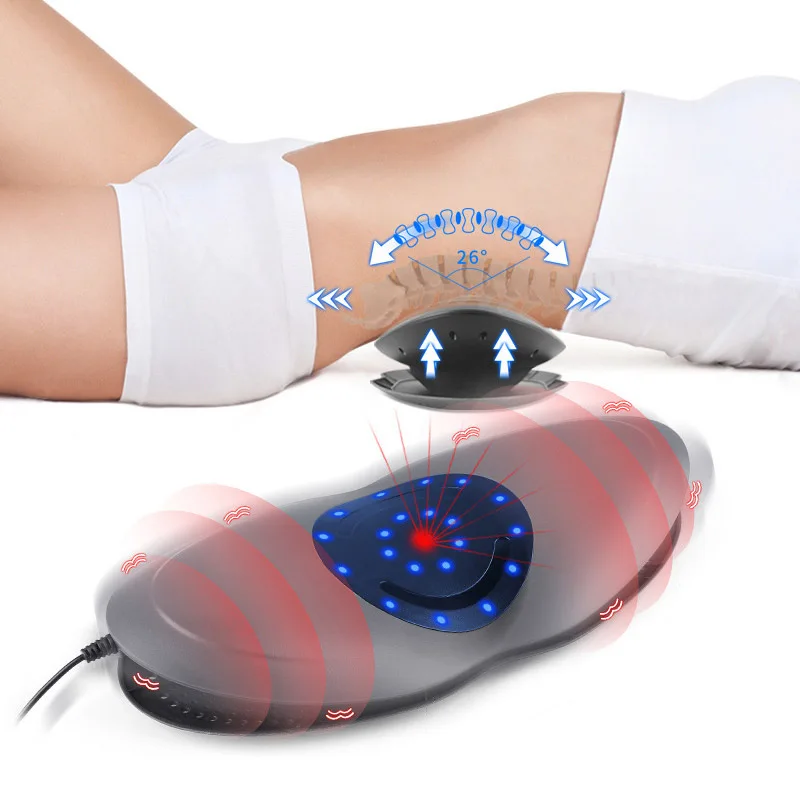 

Electric Air Lumbar Spine Massager Multifunctional Inflatable Hot Compress Vibration Waist Support Massage Relieve Pain Device