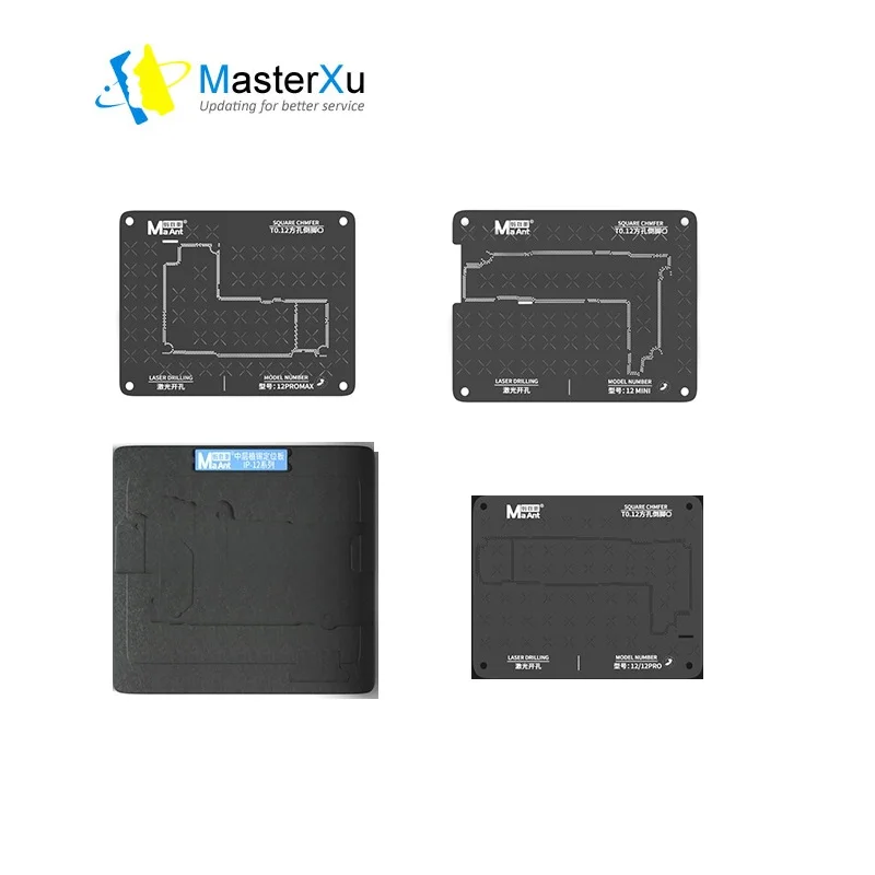 

MaterXu MaAnt Reball Stencil+Position Plate Middle Layer Board For iPhone 12/12 Pro/12 mini /12 Pro Max Repair