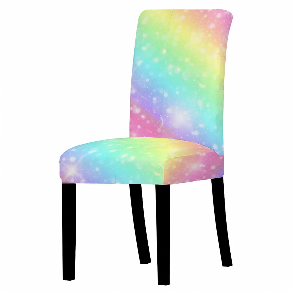 Чехол для стула из спандекса Многоцветный обеденный чехол кресла современный
