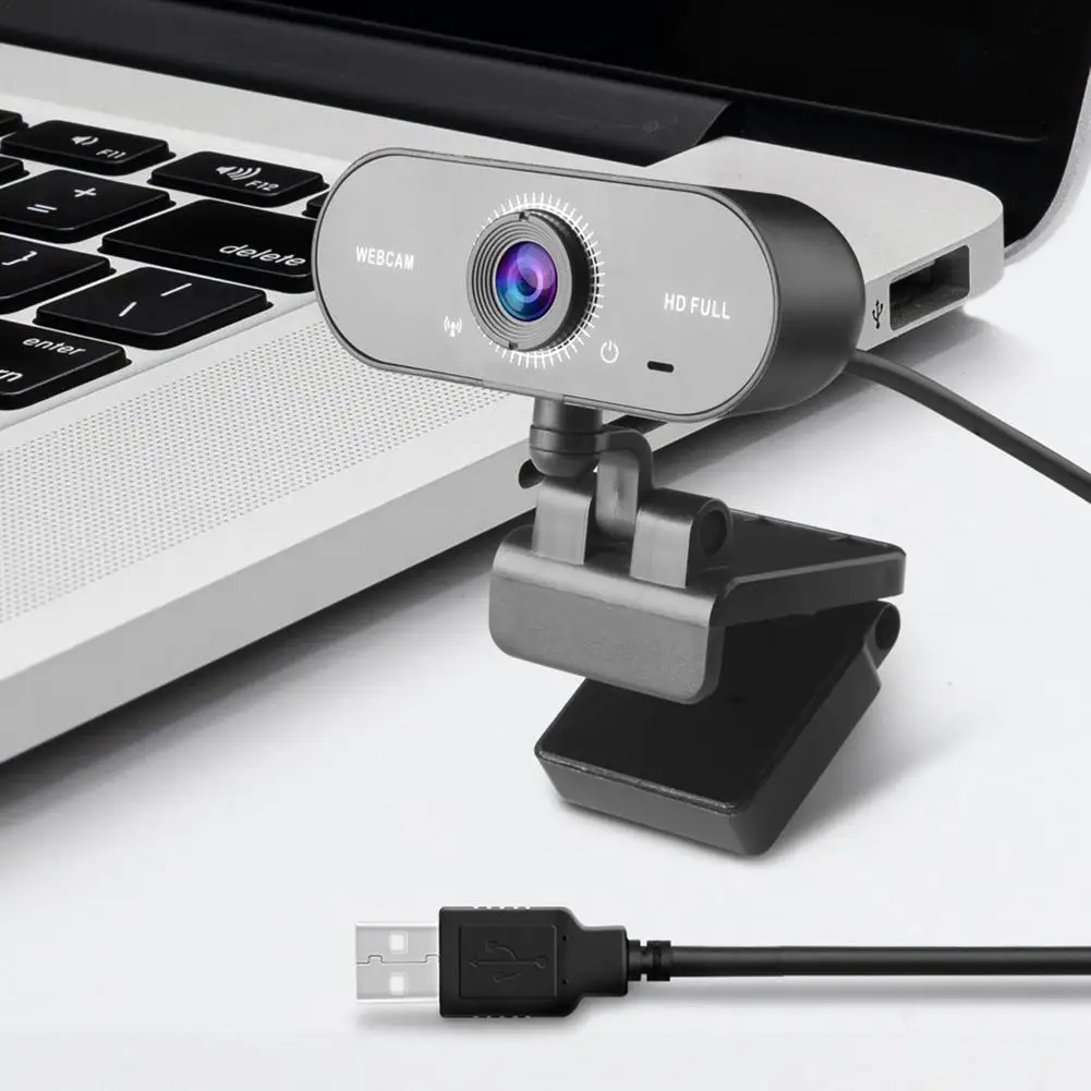 

Веб-камера 1080P Full HD с автофокусом и микрофоном, USB