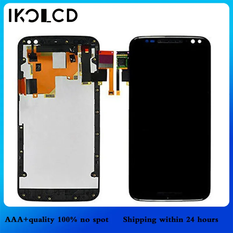 Для Motorola X Style LCD дисплей с сенсорным экраном дигитайзер в сборе рамкой для Moto Xstyle