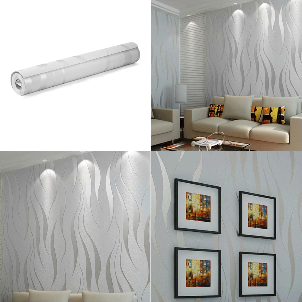 Обои 3D вертикальные в Вертикальную Полоску нетканые самоклеящиеся полоски для