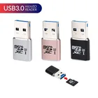 Высокоскоростной USB 3,0 SD кардридер адаптер TF T-Flash Портативный мини Micro кардридер для компьютера ноутбука Бесплатная доставка